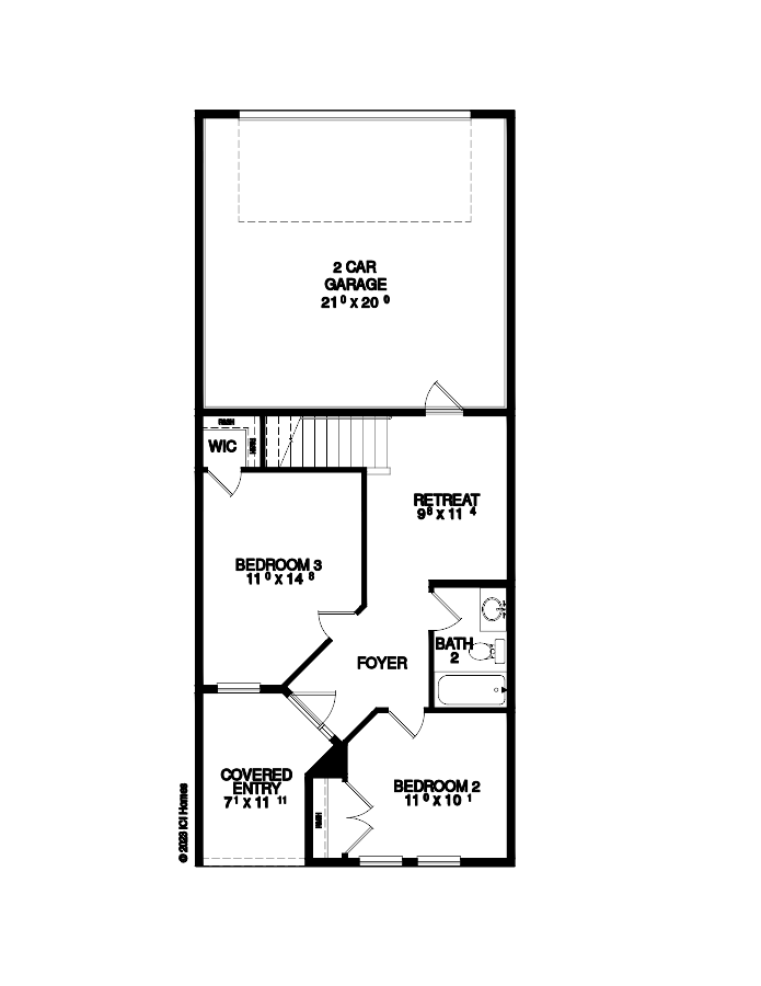 New Nocatee Homes - First Floor The Gulf Floorplan at Nocatee